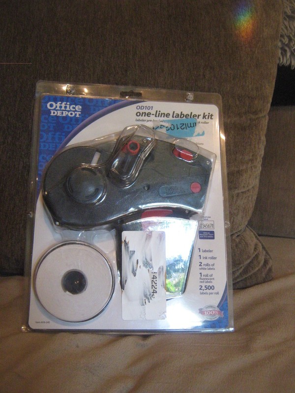 BRAND NEW Office Depot OD101 One-Line Labeler Kit Price Gun + Bonus!