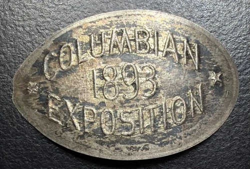 1893 Chicago World's Columbian Expo Elongated 1892 Barber Dime BU UNC M&D-2C