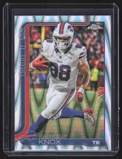 2025 Topps Chrome Ray Wave Dawson Knox #33 Buffalo Bills