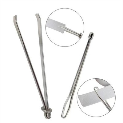 Drawstring Threader Tool Set with Metal Sewing Turners Hook, Seam Ripper
