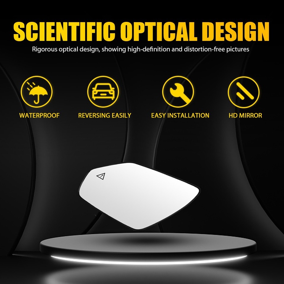 Driver Side Heated Mirror Glass – No Blind Spot – Fits Hyundai Elantra 2021-2025 – Direct Fit