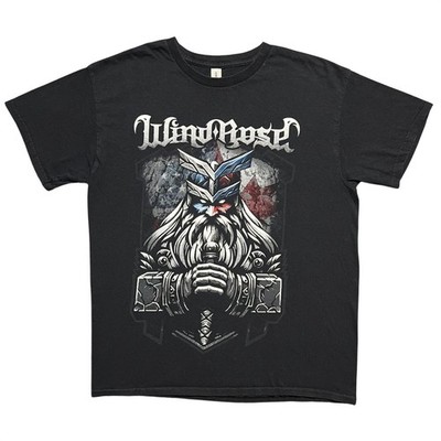 Wind Rose Shirt Black North American Warfront Tour Italian Metal Band Mens Large