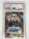 2024 Bowman's Best JAXSON DART #BOA-JD Gold Auto /50 Ole Miss SSP PSA 9