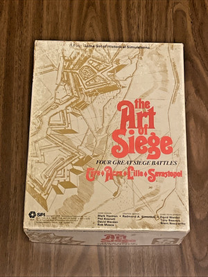 The Art of Siege Quad | 1978 | SPI {UNPUNCHED - COMPLETE} VERY RARE - OOP