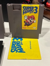 Nintendo Super Mario Bros. 1,2,3, and Pac-mania for Nintendo NES Game Cartridge