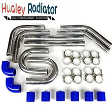 3" 76mm Aluminum Universal Turbo Antirust Intercooler Pipe Kit Hose Clamp