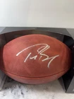 Tom Brady Signed Game Football COA Gold NFL Logo The Duke Autograph Patriots HOF