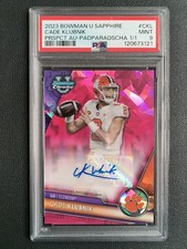 2023 Bowman U Sapphire Cade Klubnik Prospect Auto 1/1 Padparadscha PSA 9!
