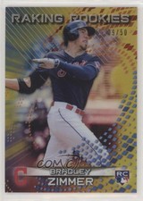2017 Bowman's Best Raking Rookies Gold Refractor 9/50 Bradley Zimmer #RR-BZ 0c6