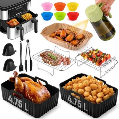 Heißluftfritteuse Zubehör 16er Set für Ninja COSORI Cookwise Dual Zone