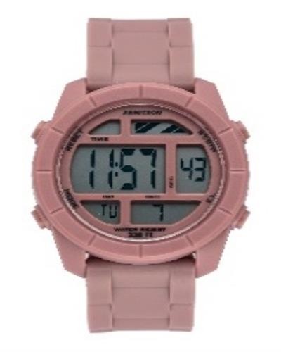 Armitron Pro Sport 40-8253MVE Men's Mauve Resin LCD Chronograph Watch+Free Watch