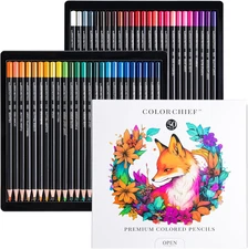 50 Colored Pencils Set for Adults & Teens, Soft Core Art Pencils for Sketching