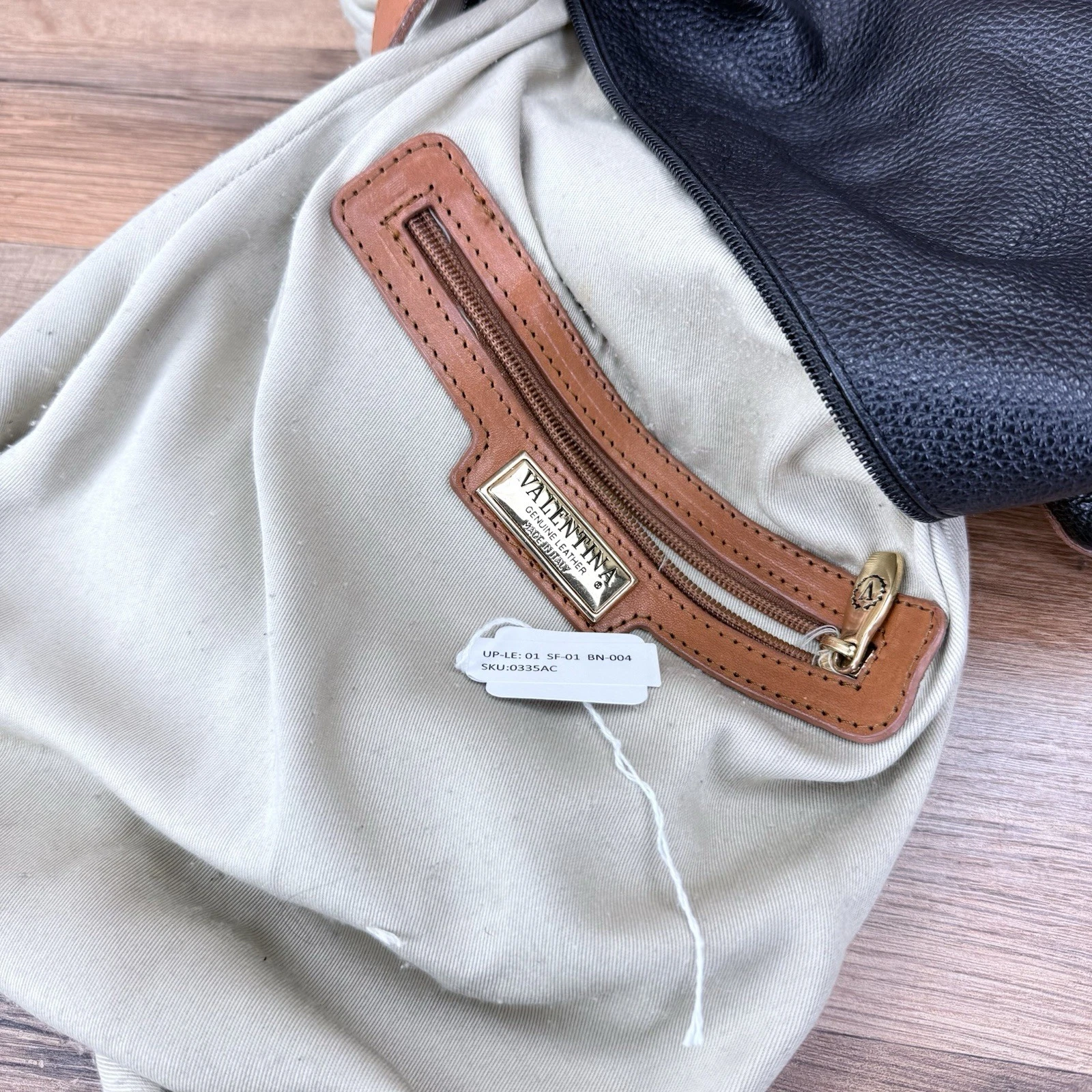 VALENTINO Zaino Valentina nero marrone pelle italiana grande convertibile imbracatura