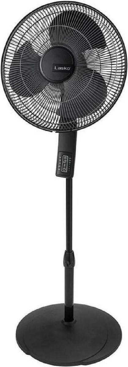Lasko S16612 Oscillating 16? Adjustable Pedestal Stand Fan with Timer,  Thermosta | eBay