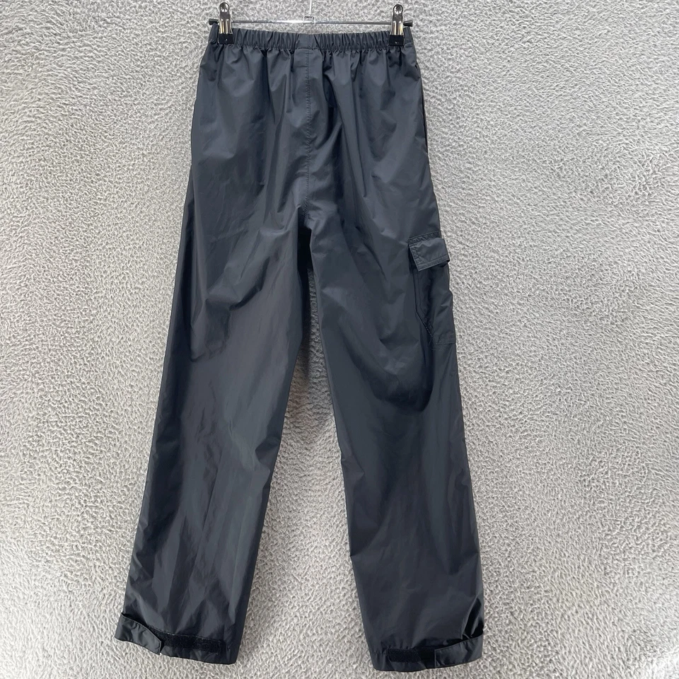Pantalón Columbia Nylon Niño Mediano Negro Impermeable Ligero Senderismo Lluvia Embalable Foto 2 de 4
