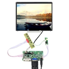 DVI VGA LCD Controller Board 1024x768 9.7" IPS LCD Screen WLED