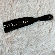Authentic GUCCI Italy 7" Shoe Horn High Quality ABS Plastic Black