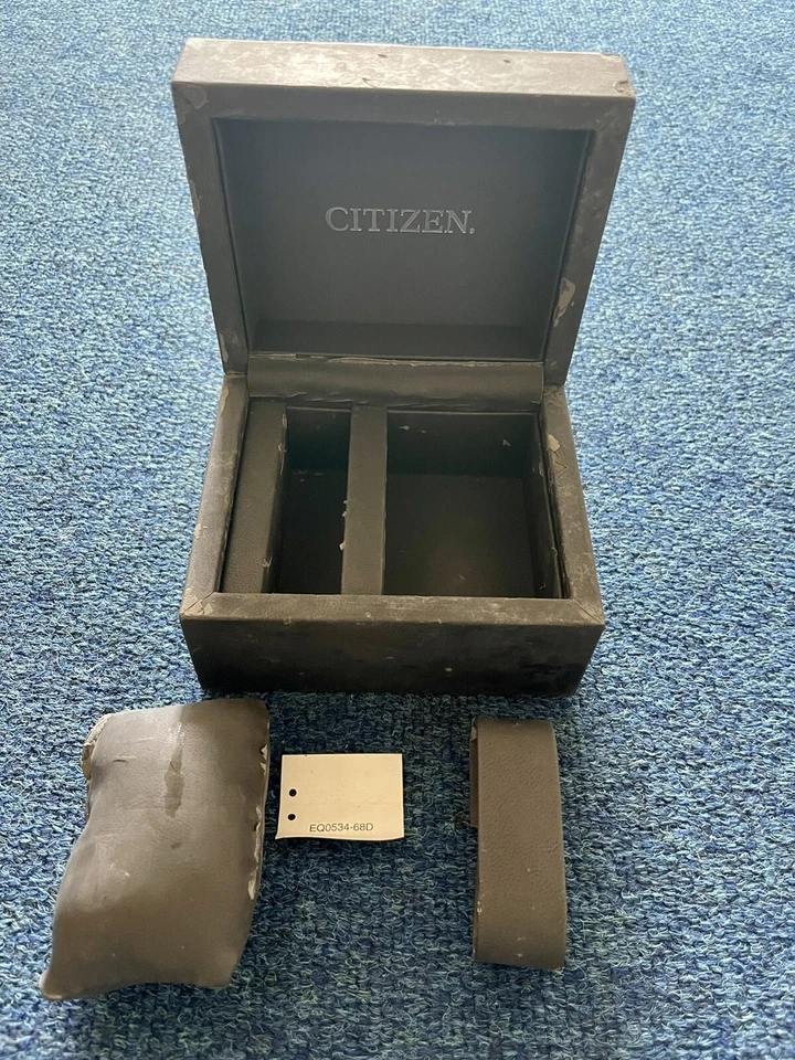 Citizen Crystal Watch & Bracelet Set Black Watch Box Case+Manual Ref. EQ0534-68D - Image 4 of 4