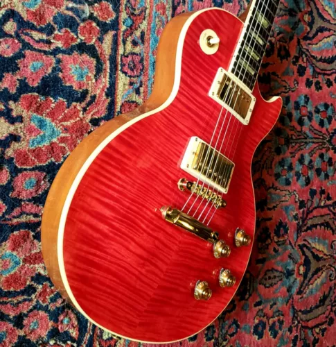 RARE 1996 Limited Edition Premium Plus Gibson Les Paul Classic Trans Red, Case