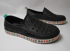 Sanuk Womens sz 5 Dancing Bears Grateful Dead Rubber Black