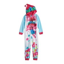 DreamWorks Girls' Trolls Poppy Hooded Pajama Sleeper