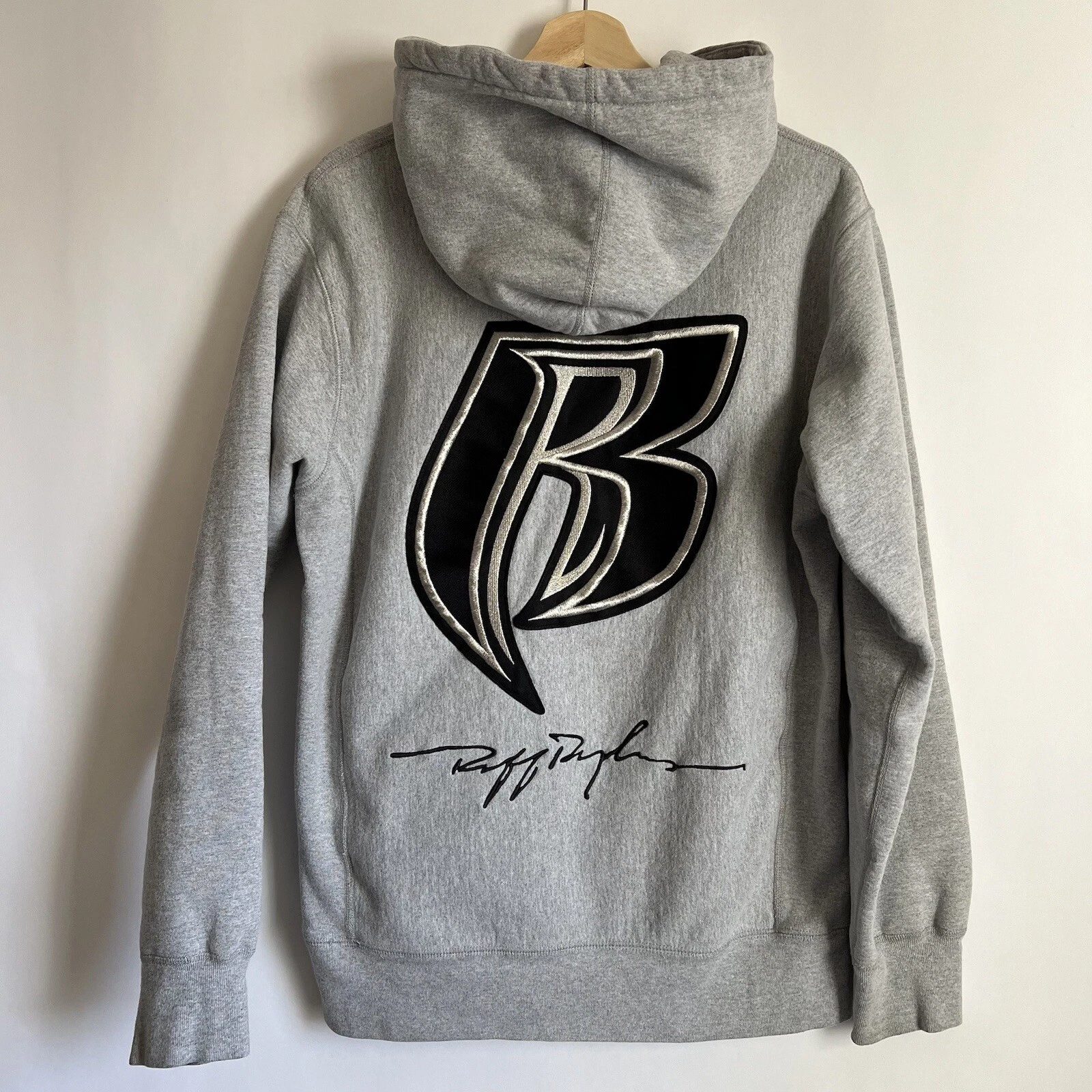 Sweat à capuche Supreme Ruff Ryders gris — Large