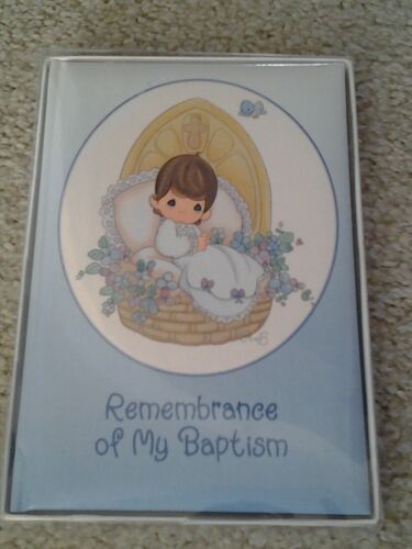 PRECIOUS MOMENTS 1991 Catholic Baptism "My First Book of Prayers" Commemorative - Picture 1 of 6