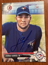 LOURDES GURRIEL JR Signed 2017 1st Bowman Baseball Card 2023 World Series AUTO