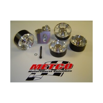 Metco Auxiliary Idler Bracket w/ Single Bearing Pulleys, 03-04 Cobra; MCI-KIT