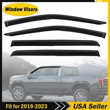 Window Visor For 2019-2023 Chevy Silverado GMC Sierra 1500 Rain Guard Vent Shade