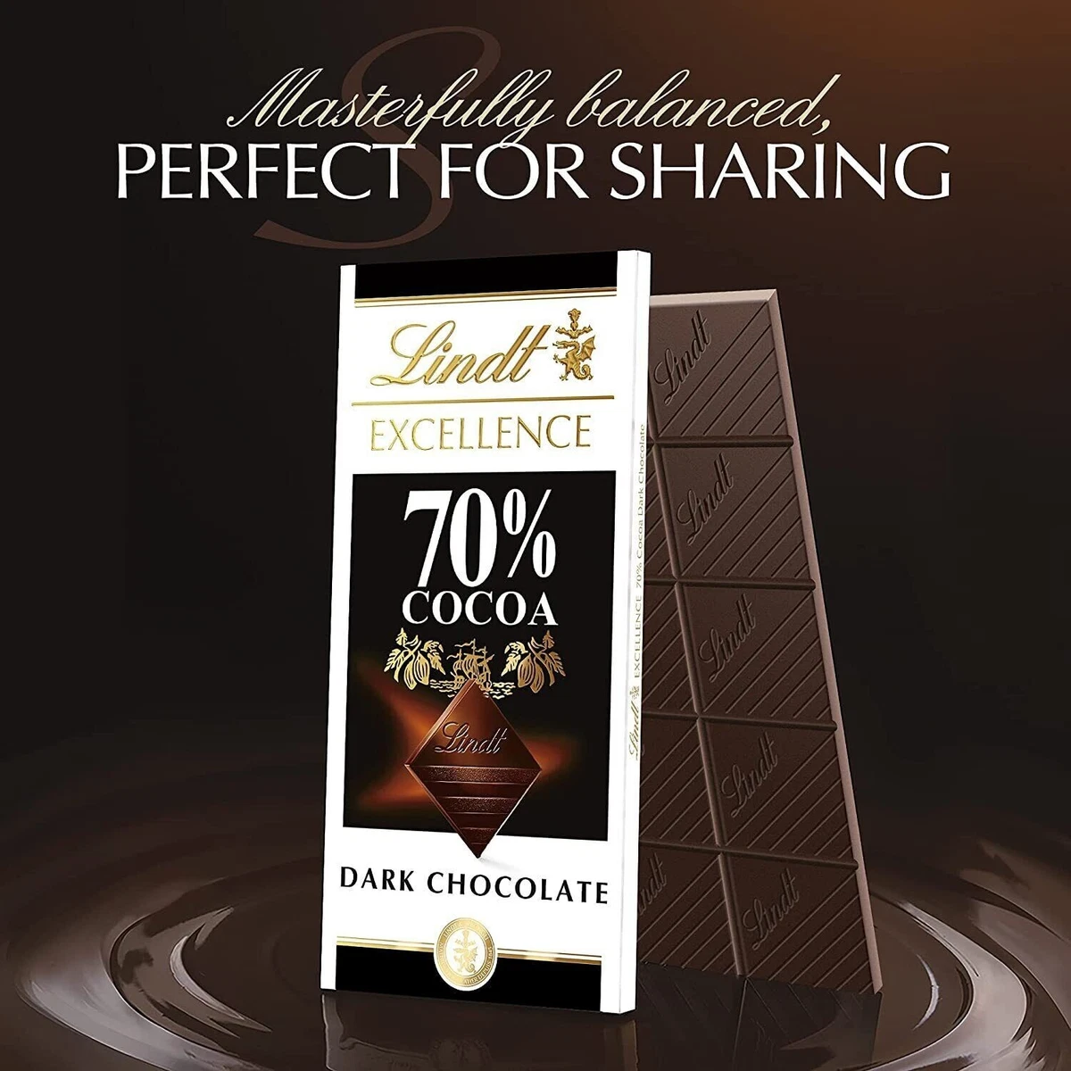 Chocolat noir 70% cacao - Lindt Excellence