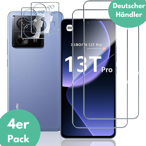 2X Schutzglas FüR Xiaomi 13T / 13T Pro 5G Display Kamera Panzerfolie Hartglas ✅-image