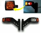 2x  24V SIDE MARKER LAMPS OUTLINE LED LIGHTS CHASSIS TRAILER TRUCK LORRY