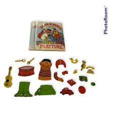 Vintage 1974 Ernie  Bert's Playtime Colorforms - Replacement Parts  Insert