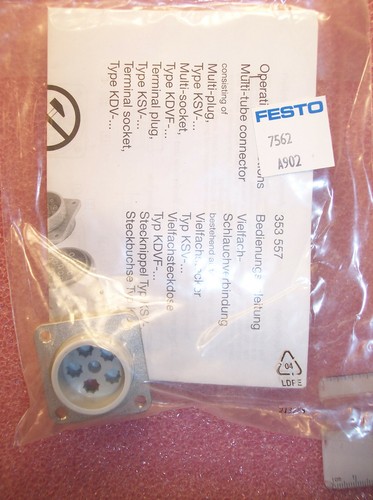 Menge (1) 7562 KDVF-5 FESTO 5 POSITION MULTI STECKDOSE FÜR 2, 3, 4 mm SCHLAUCH ROHS    - Bild 3 von 3