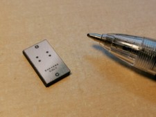 Dolls House 1/12th Scale Miniature 'Metal Look'  Shaver Point Socket M345