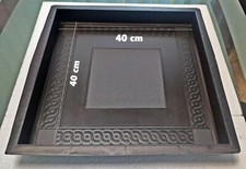 Beton Gie&szlig;form Schalungsform Terrassen Platte 40x40x 5 cm mit Randverzierung-236