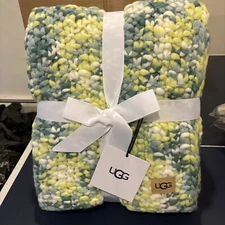 Beautiful Soft Ugg Sylvie Knit Throw Blanket 
