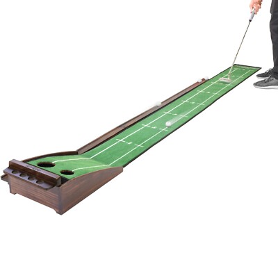 GoSports Pure Putt Golf 9' Putting Green Ramp - Home & Office Putting Practice