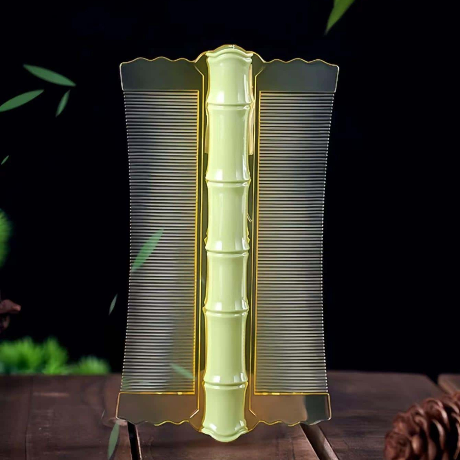 Double-Sided Comb Flea Comb Remove Dandruff Scalp Flake Hair Brush for Woman New