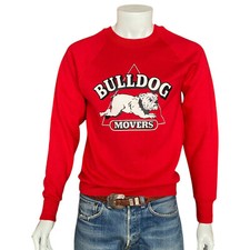 Med. 90 s Vintage Bulldog Sweatshirt Made In USA