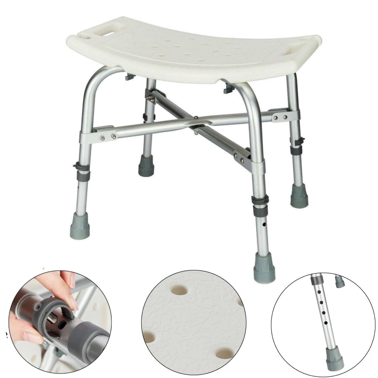 Extra Wide 6 Height Heavy Duty Bath Bench Shower Tub Chair Seat Elderly