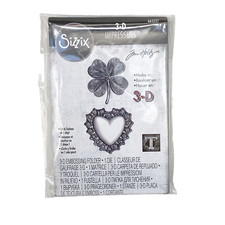 Sizzix 3D Impresslits Tim Holtz Lucky Love Clover Emboss Cutting Die NEW