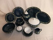 Eschenbach Blue Glaze Bavaria Germany - Scandi Style Vintage Geschirr - 1C4D #