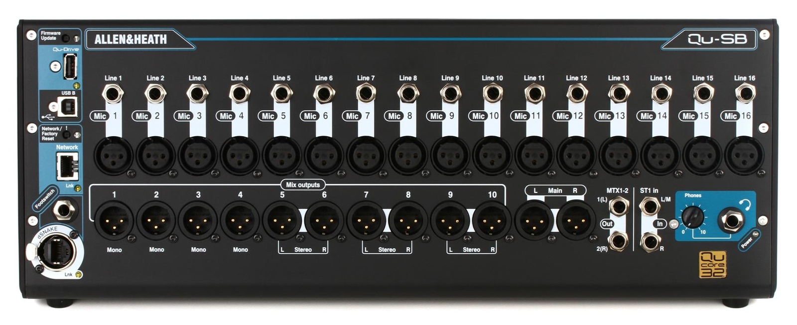 16-канальный портативный цифровой микшер Allen & Heath Qu-SB