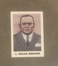 1992 True Crime Series One, G-Men & Gangsters Card #28 J. Edgar Hoover