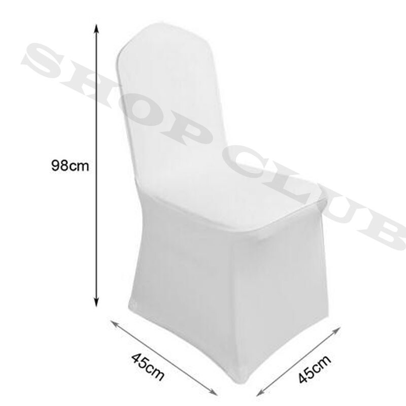 1200 White Chair Covers Full Seat Cover Spandex Lycra Stretch Banquet