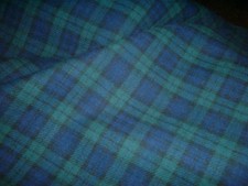 Tartan 100 % Brushed Cotton Check Plaid Fabric Meter / Half Meter 58" Wide