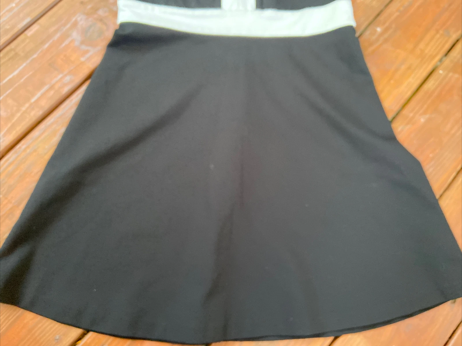 Abito Kate Spade NY Mainline Ponte senza maniche bianco e nero taglia 10 us intime ottimeioni