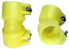 New! (2) Pro-Team Products Armson Pro-Feed 1" x 1" Feed Elbows - Yellow
